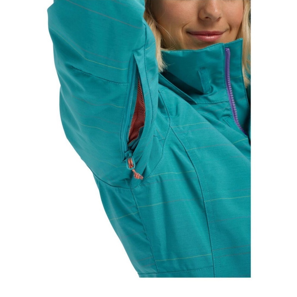 Burton Women's Jet Set Jacket, green-blue space dye Large - Picture 4 of 10